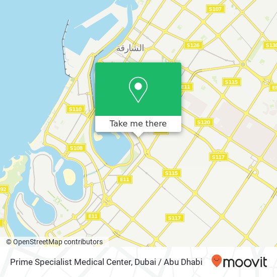 Prime Specialist Medical Center map