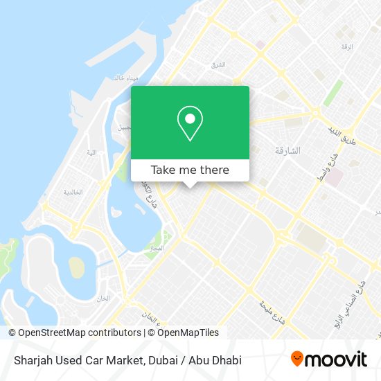 Sharjah Used Car Market map