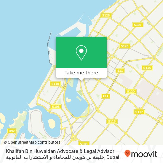 Khalifah Bin Huwaidan Advocate & Legal Advisor خليفة بن هويدن للمحاماة و الاستشارات القانونية map