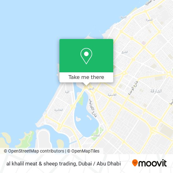 al khalil meat & sheep trading map