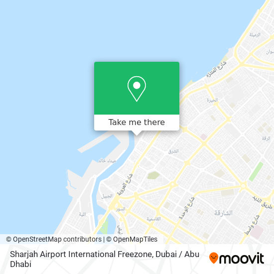 Sharjah Airport International Freezone map