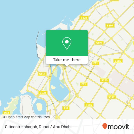 Citicentre sharjah map