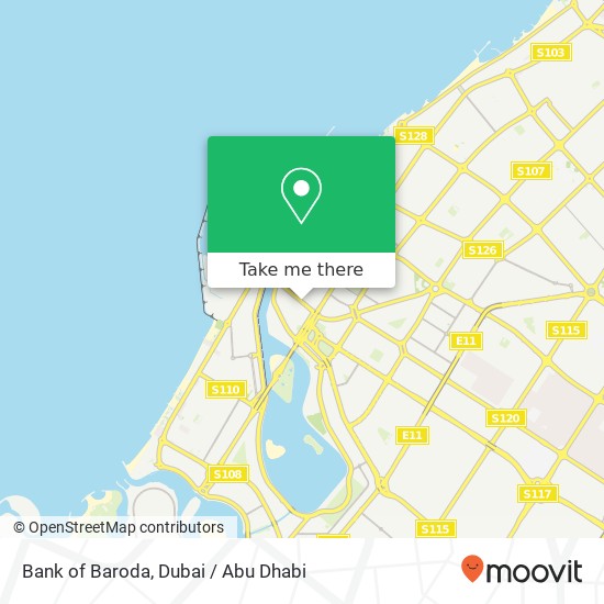 Bank of Baroda map