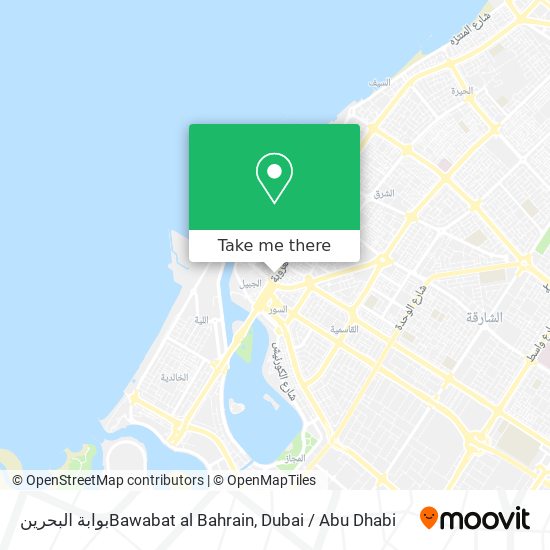 بوابة البحرينBawabat al Bahrain map