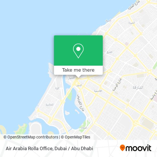 Air Arabia Rolla Office map