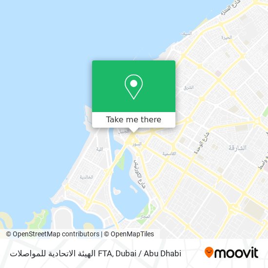 الهيئة الاتحادية للمواصلات FTA map