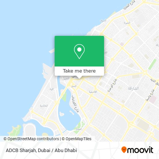 ADCB Sharjah map