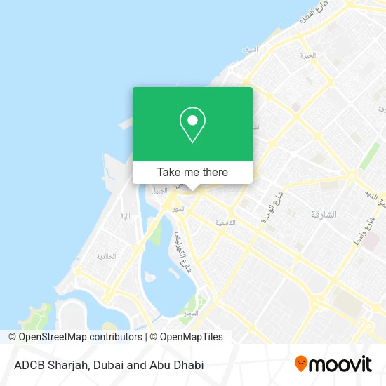 ADCB Sharjah map