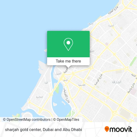 sharjah gold center map
