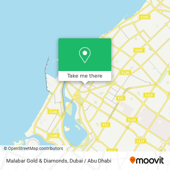 Malabar Gold & Diamonds map