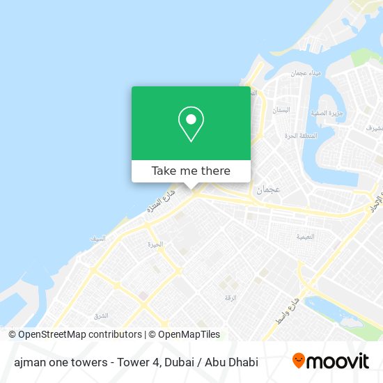 ajman one towers - Tower 4 map