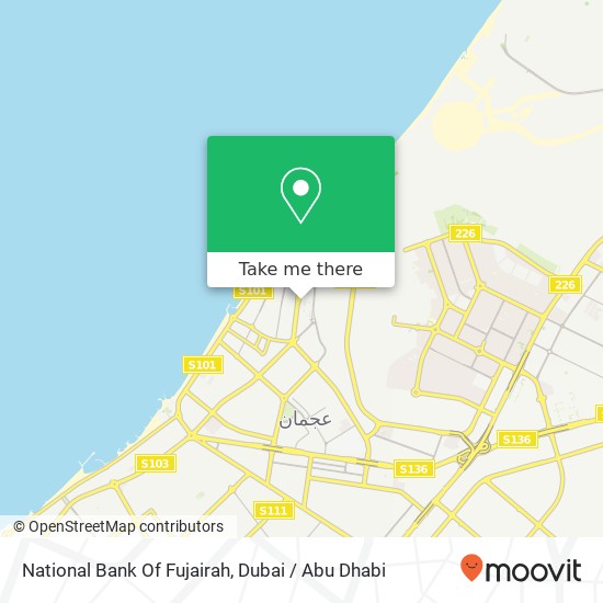 National Bank Of Fujairah map