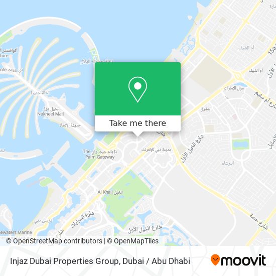 Injaz Dubai Properties Group map