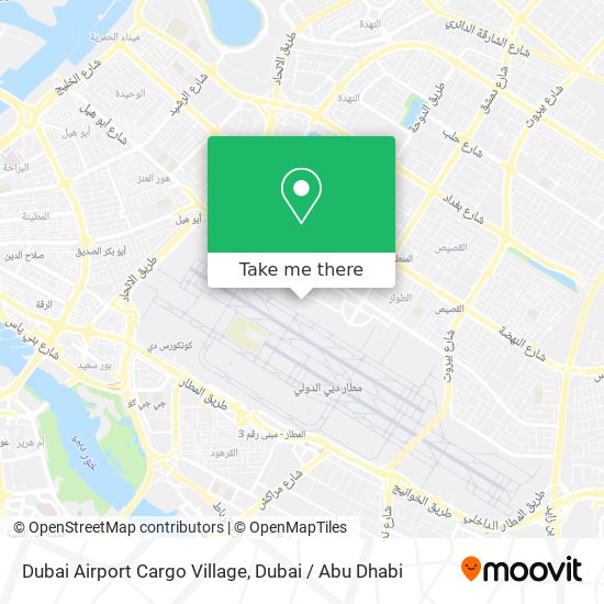 Dubai Airport Cargo Village map