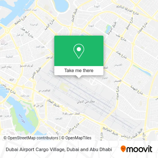 Dubai Airport Cargo Village map