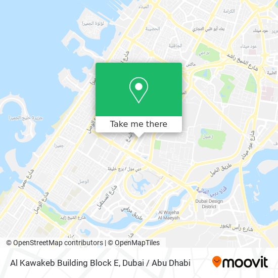 Al Kawakeb Building Block E map