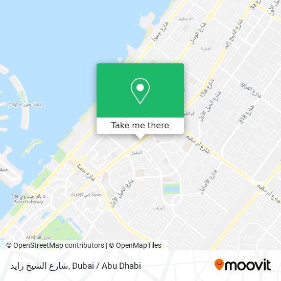 شارع الشيخ زايد map