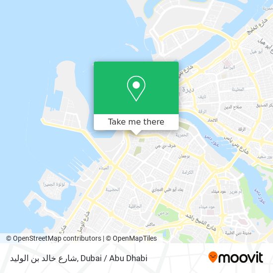 شارع خالد بن الوليد map