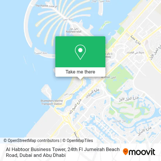 Al Habtoor Business Tower, 24th Fl Jumeirah Beach Road map