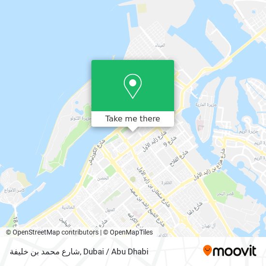 شارع محمد بن خليفة map