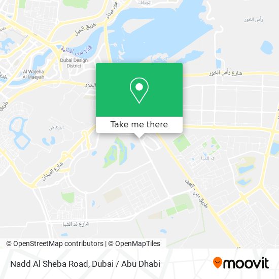 Nadd Al Sheba Road map