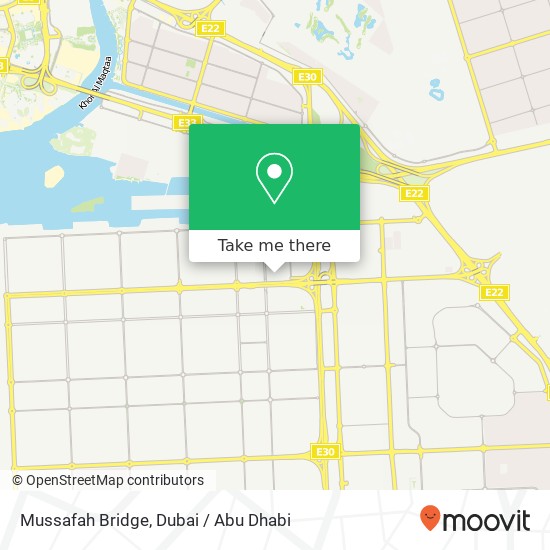 Mussafah Bridge map