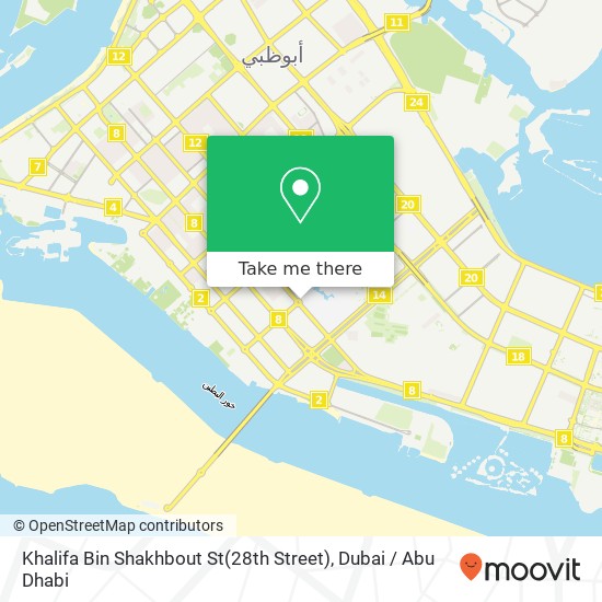 Khalifa Bin Shakhbout St(28th Street) map