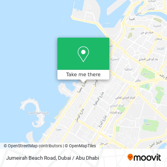 Jumeirah Beach Road map