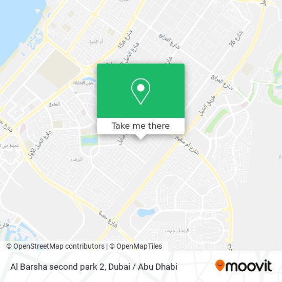 Al Barsha second park 2 map