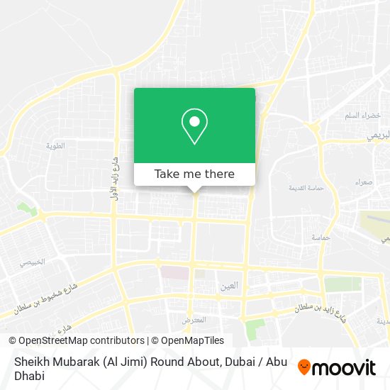 Sheikh Mubarak (Al Jimi) Round About map