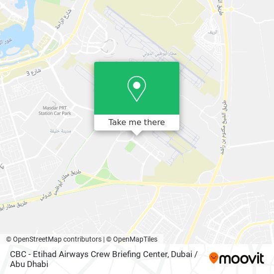 CBC - Etihad Airways Crew Briefing Center map