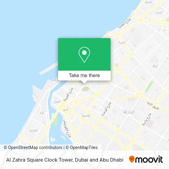 Al Zahra Square Clock Tower map