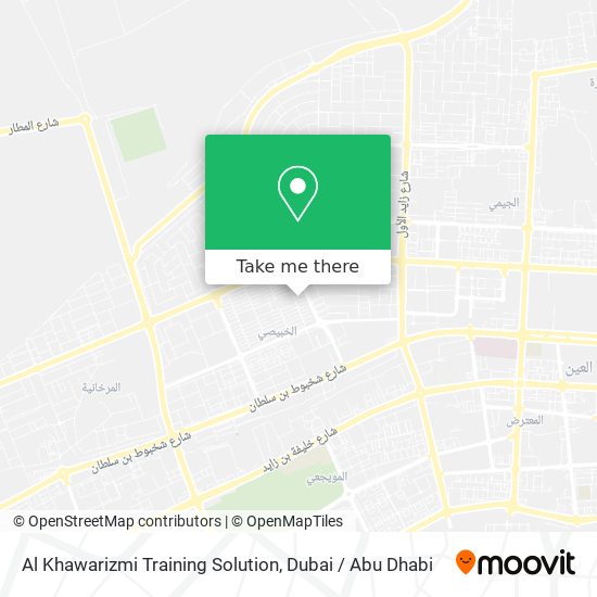 Al Khawarizmi Training Solution map