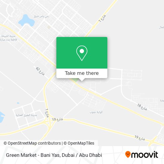 Green Market - Bani Yas map