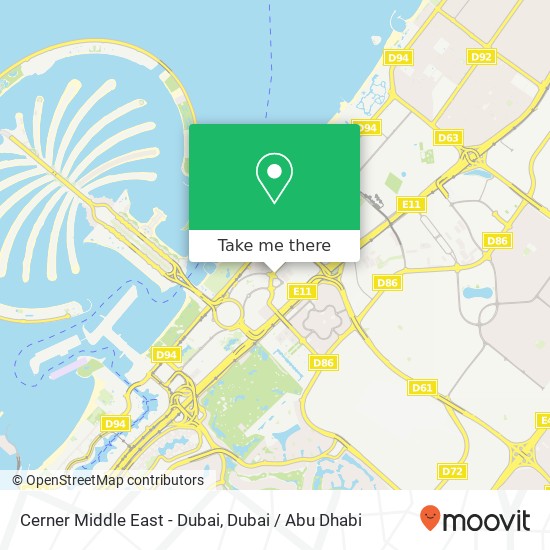 Cerner Middle East - Dubai map