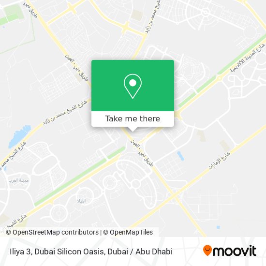 Iliya 3, Dubai Silicon Oasis map
