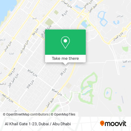 Al Khail Gate 1-23 map