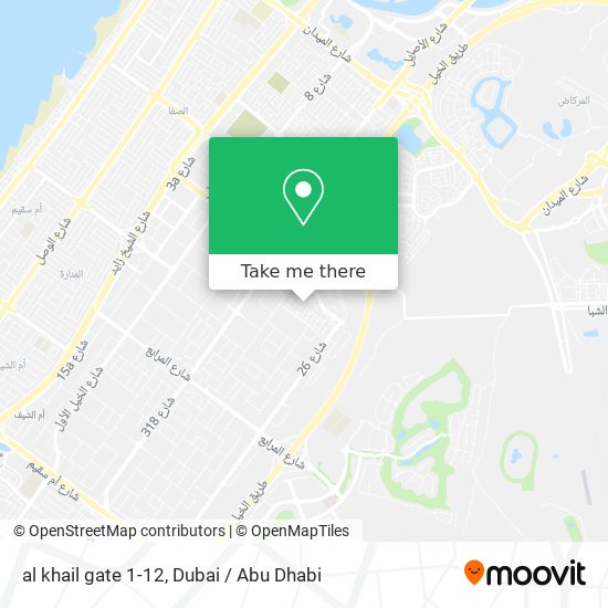 al khail gate 1-12 map