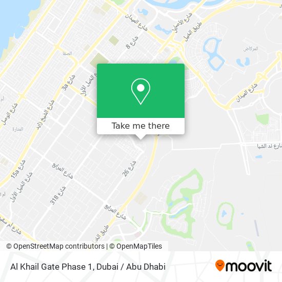 Al Khail Gate Phase 1 map