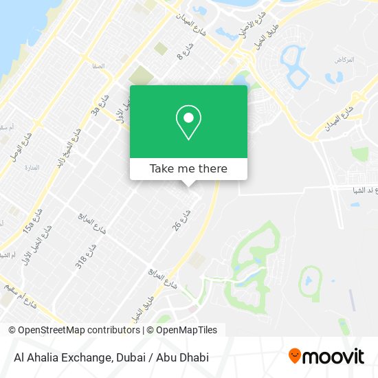 Al Ahalia Exchange map