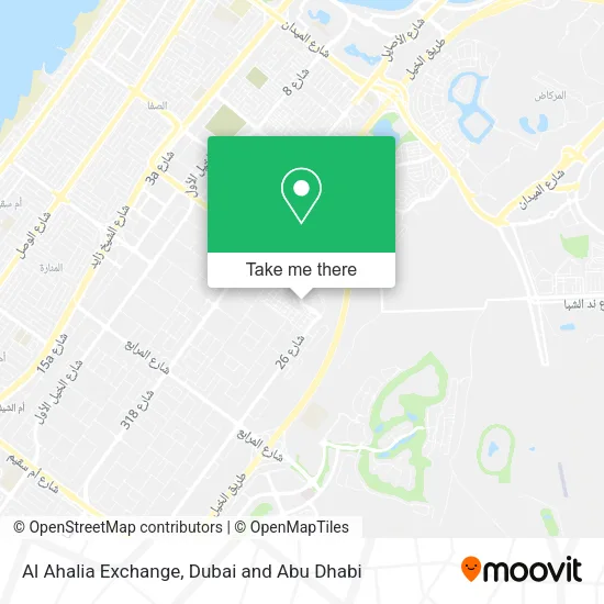 Al Ahalia Exchange map