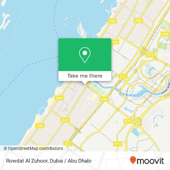 Rowdat Al Zuhoor map