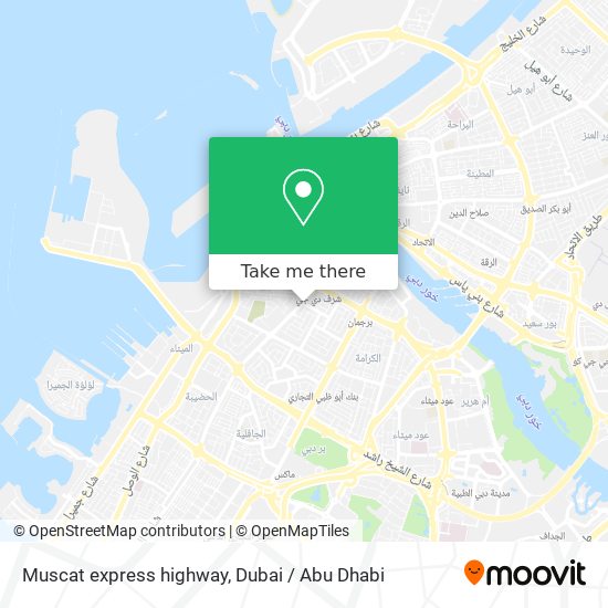 Muscat express highway map