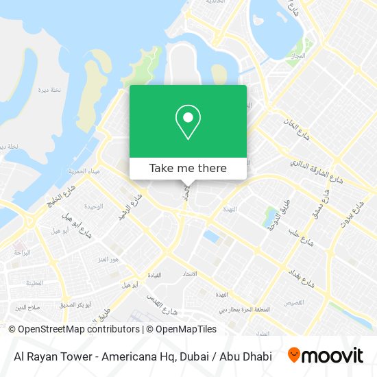 Al Rayan Tower - Americana Hq map