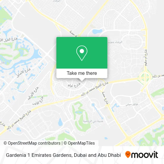 Gardenia 1 Emirates Gardens map