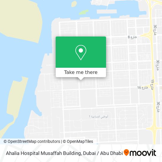 Ahalia Hospital Musaffah Building map