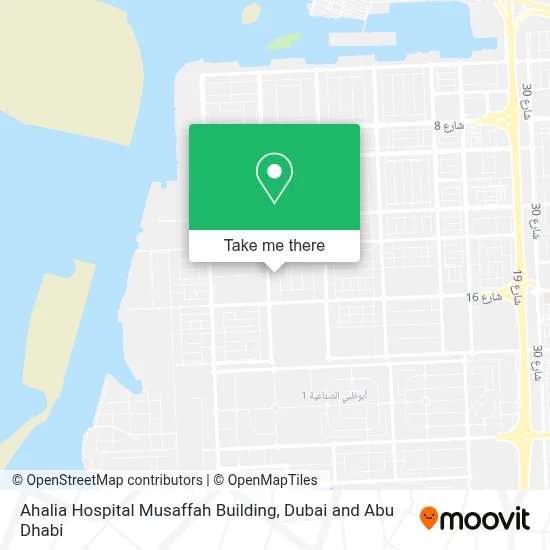 Ahalia Hospital Musaffah Building map