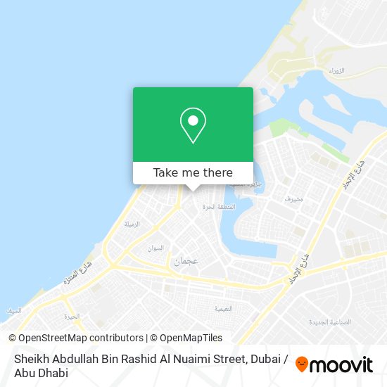 Sheikh Abdullah Bin Rashid Al Nuaimi Street map