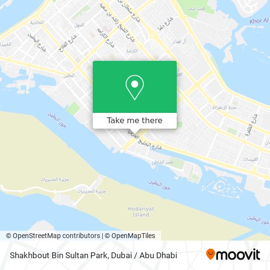 Shakhbout Bin Sultan Park map