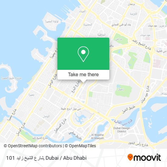 101 شارع الشيخ زايد map